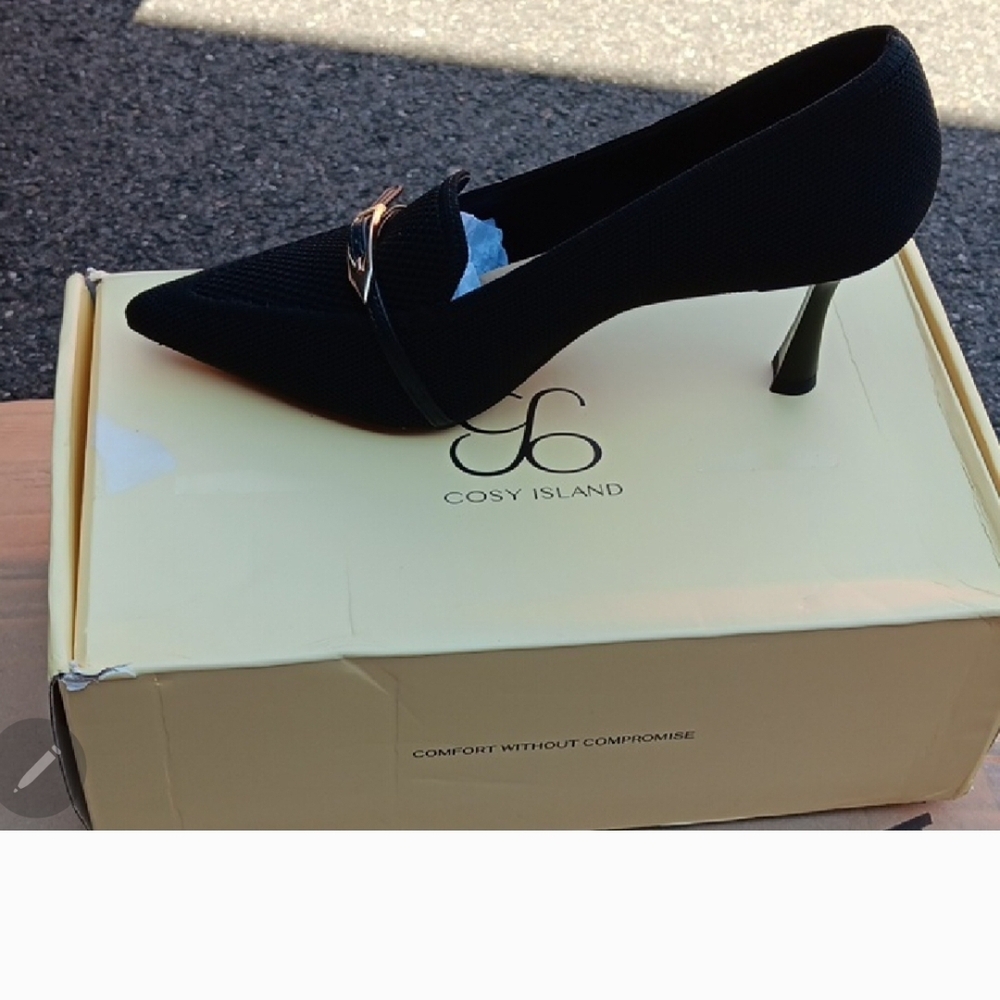 Cosy Island Black Women's Heels